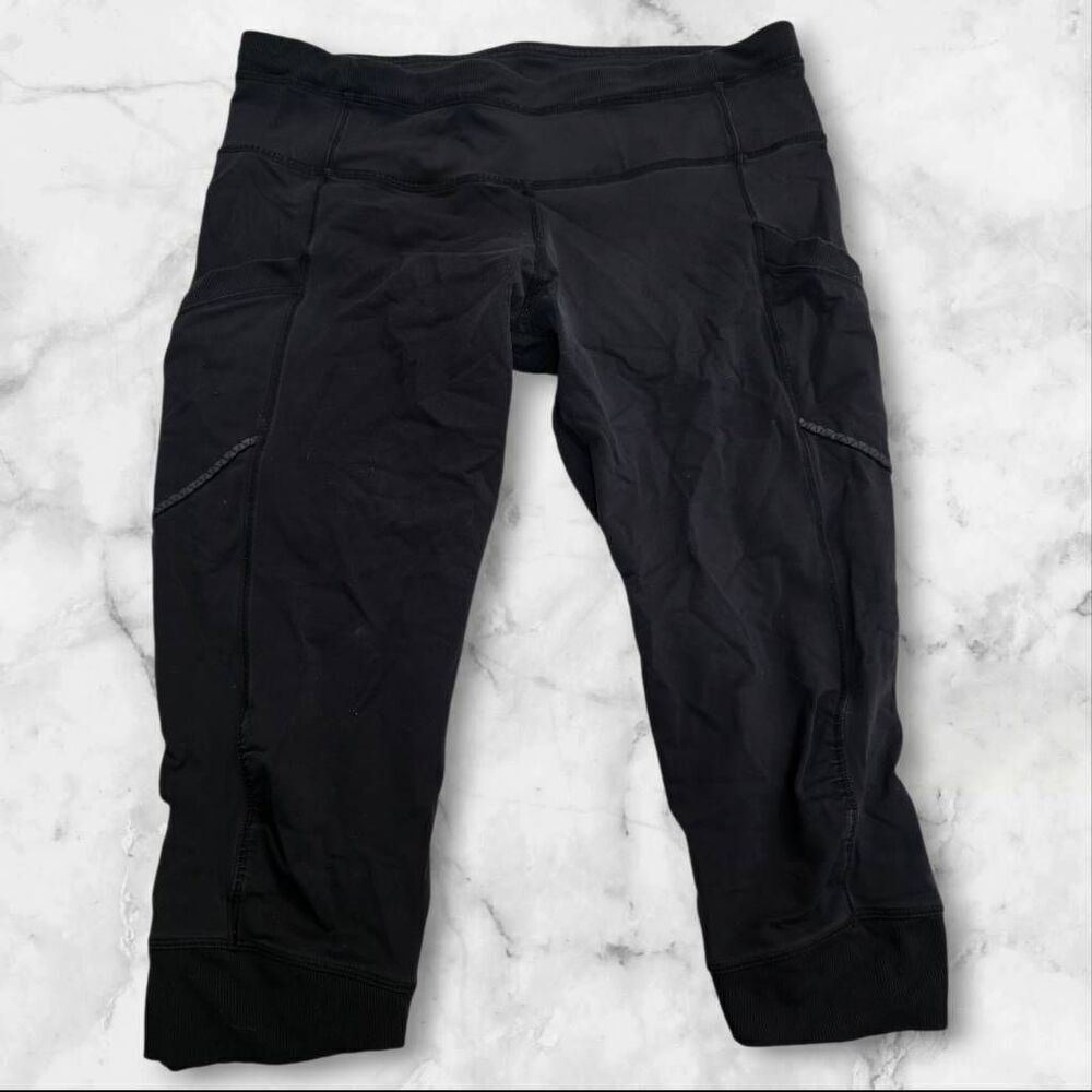 Lululemon Black Run For Fun Leggings Size 10